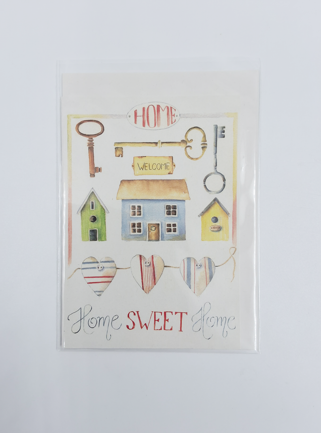 Wenskaart verhuis, home sweet home (F12069)
