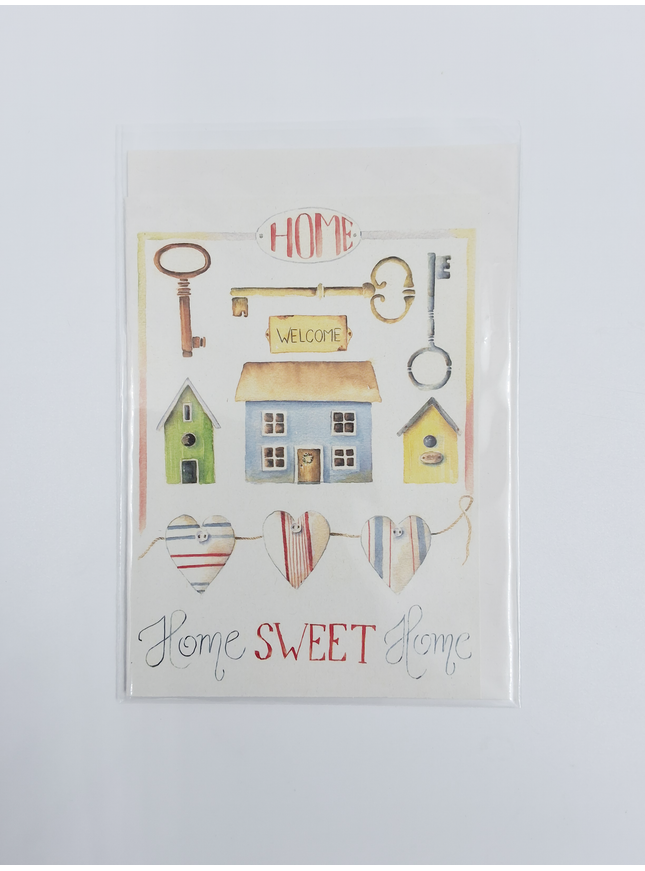 Wenskaart verhuis, home sweet home (F12069)