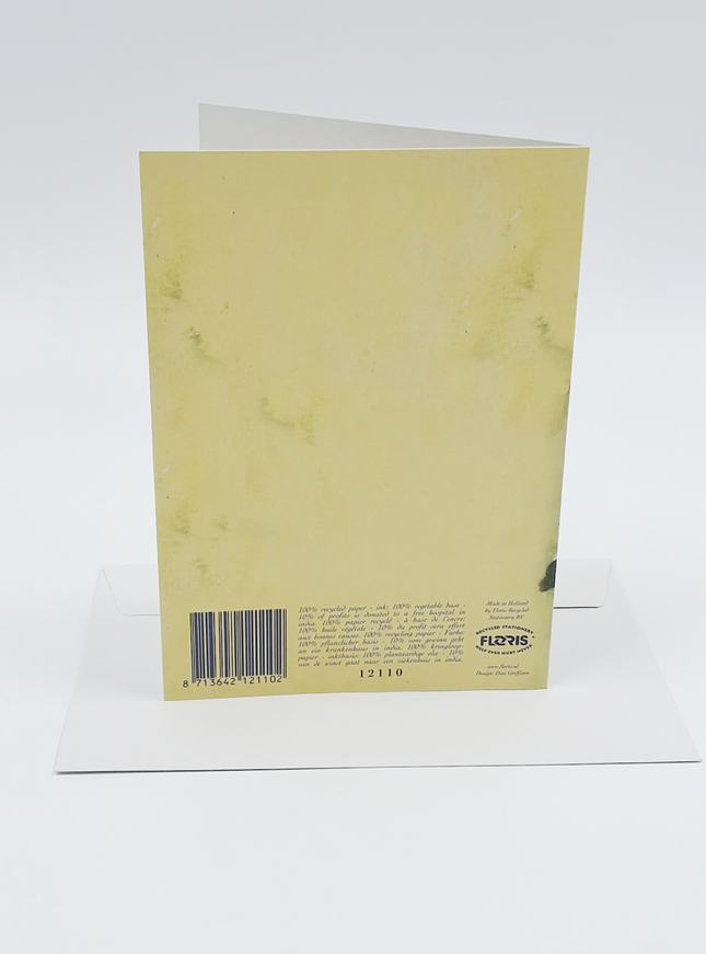 Wenskaart gele bosviooltjes (F12110)