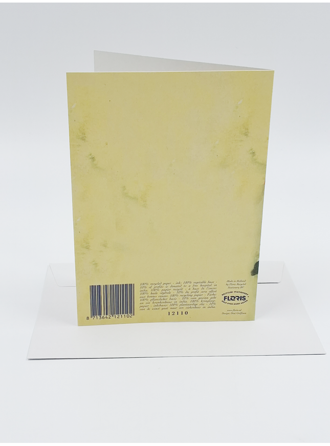 Wenskaart gele bosviooltjes (F12110)
