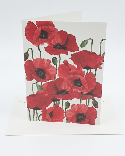 Greeting card poppies Annie (F12111)