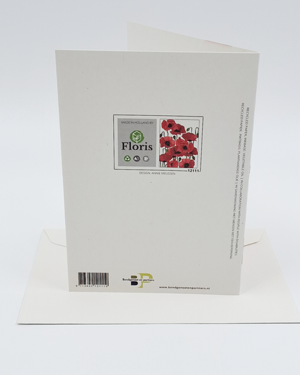 Greeting card poppies Annie (F12111)