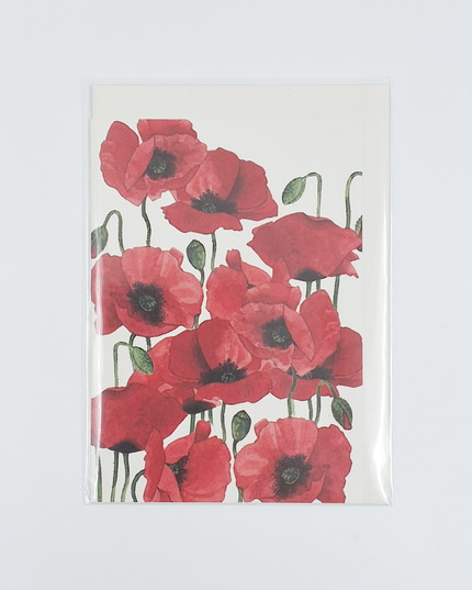 Greeting card poppies Annie (F12111)