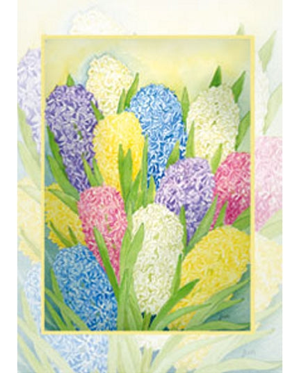 Greeting card hyacinths (F12190)