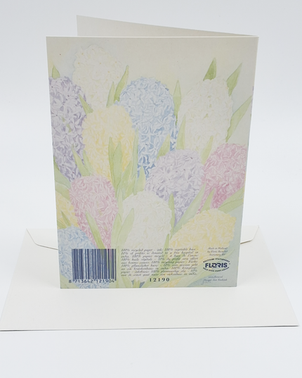 Greeting card hyacinths (F12190)