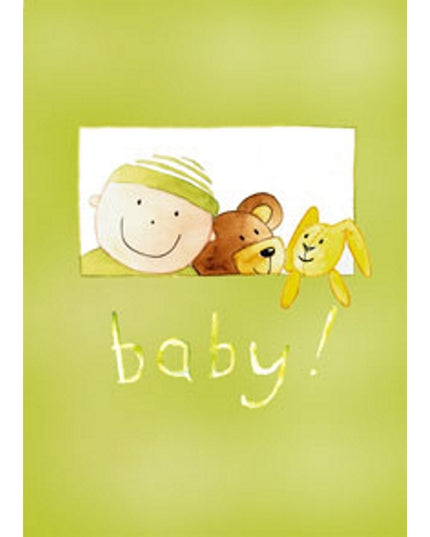 Wenskaart geboorte baby (F12305)
