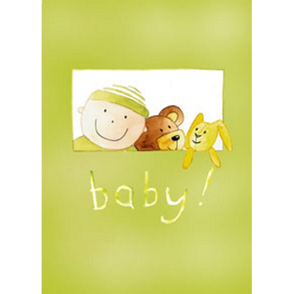 Wenskaart geboorte baby (F12305)