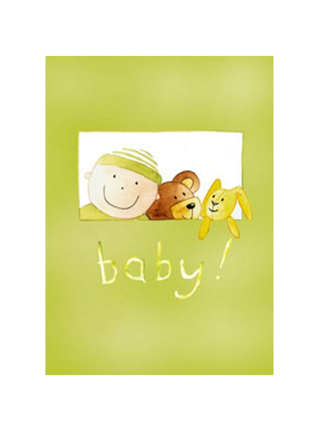 Wenskaart geboorte baby (F12305)