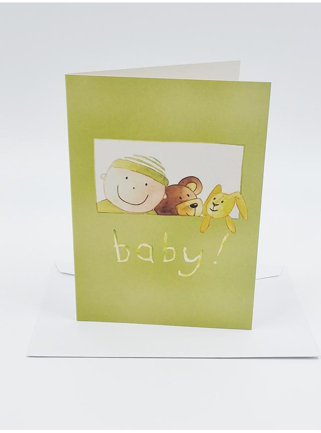 Wenskaart geboorte baby (F12305)