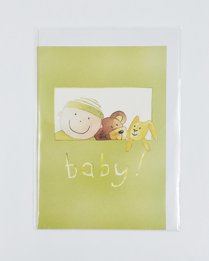 Wenskaart geboorte baby (F12305)
