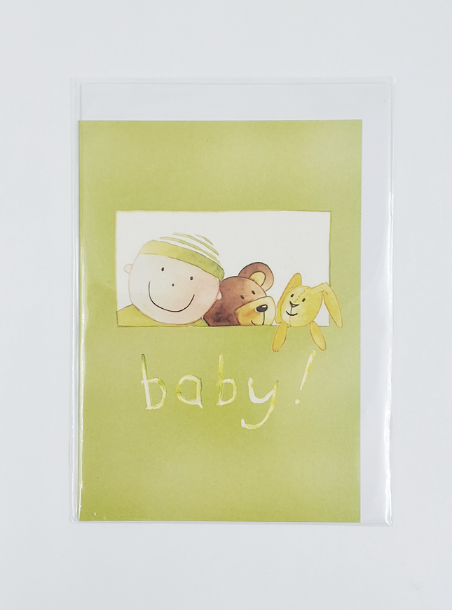 Wenskaart geboorte baby (F12305)