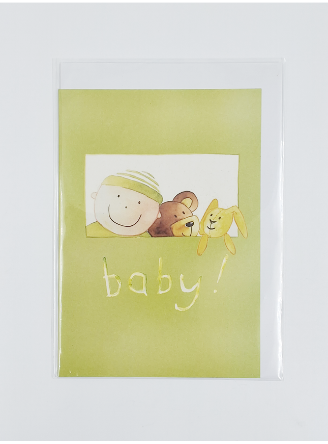 Wenskaart geboorte baby (F12305)