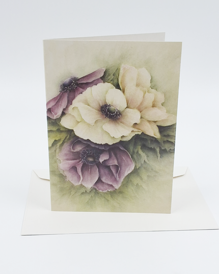 Greeting card anemones Muriël (F12323)