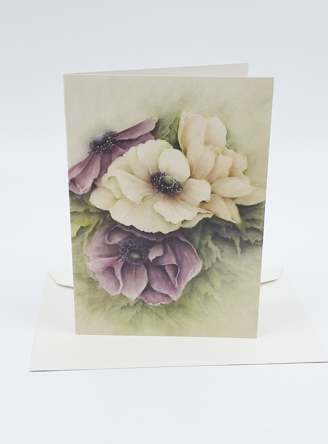 Wenskaart anemonen Muriël (F12323)