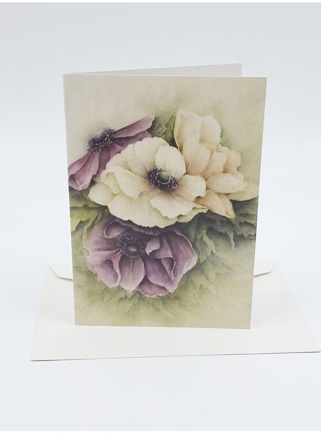 Wenskaart anemonen Muriël (F12323)