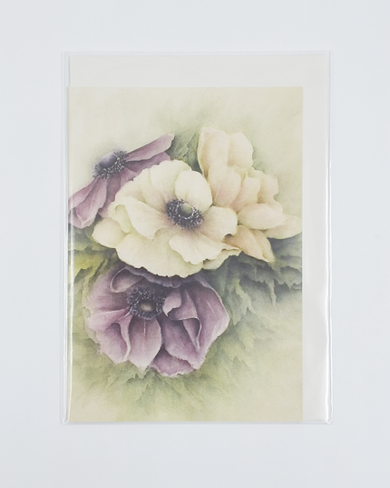 Greeting card anemones Muriël (F12323)