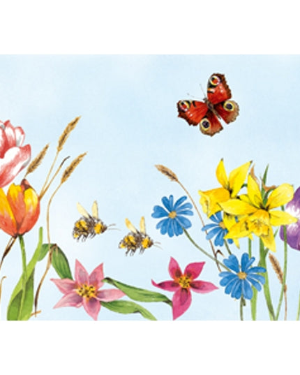 Greeting card mixed flowers 2 (F12328)