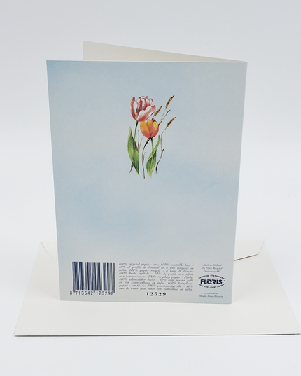 Mixed flowers greeting card 3 (F12329)