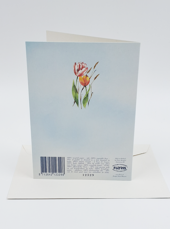 Wenskaart gemengde bloemen 3 (F12329)