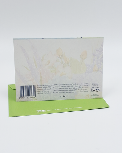 Wenskaart boeket hortensia korenbloemen (F12361)