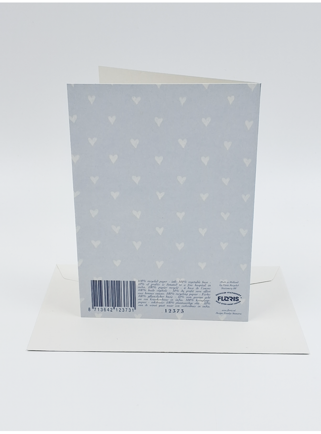 carte de vœux patchwork pour la naissance d'un fils