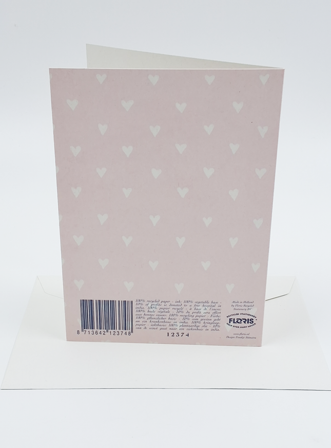 Wenskaart patchwork geboorte dochter (F12374)