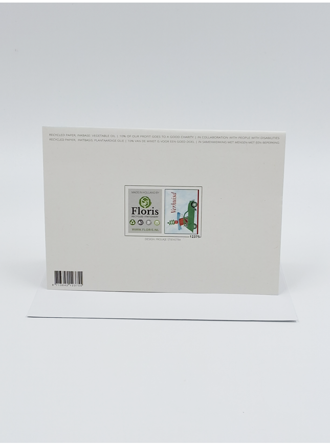 Greeting card ugly duckling, moved (F12375)