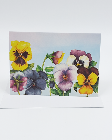 Greeting card violets Muriël (F12402)
