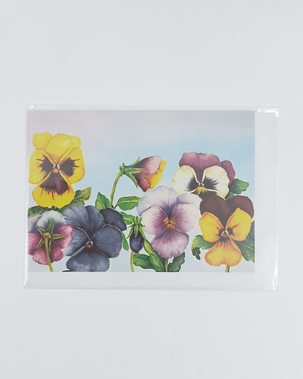 Greeting card violets Muriël (F12402)