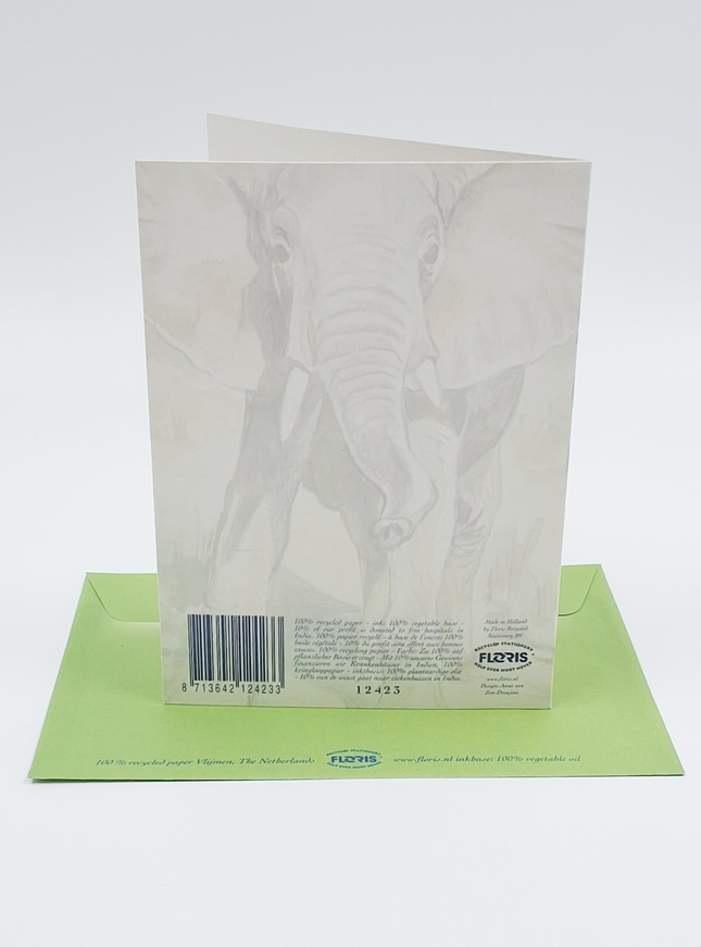 Wenskaart olifant (F12423)