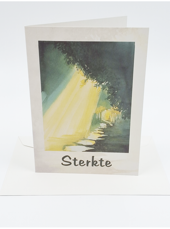 Greeting card ray of light condolence, strength (F12446)