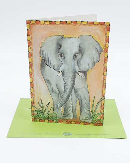 Greeting card elephant 2 (F12449)