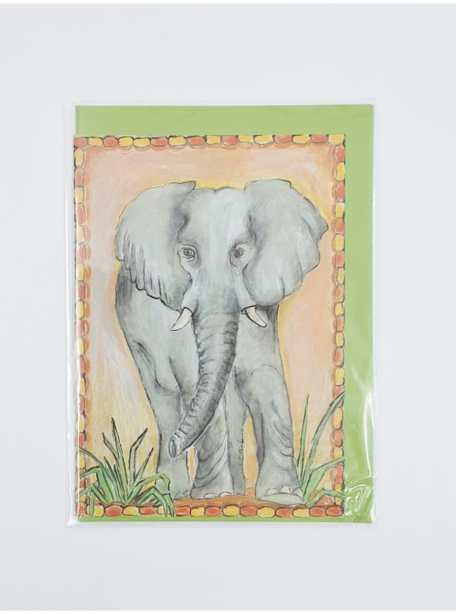 Wenskaart olifant 2 (F12449)