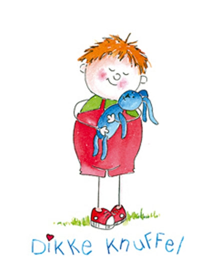 Wenskaart jongen, dikke knuffel (F12459)