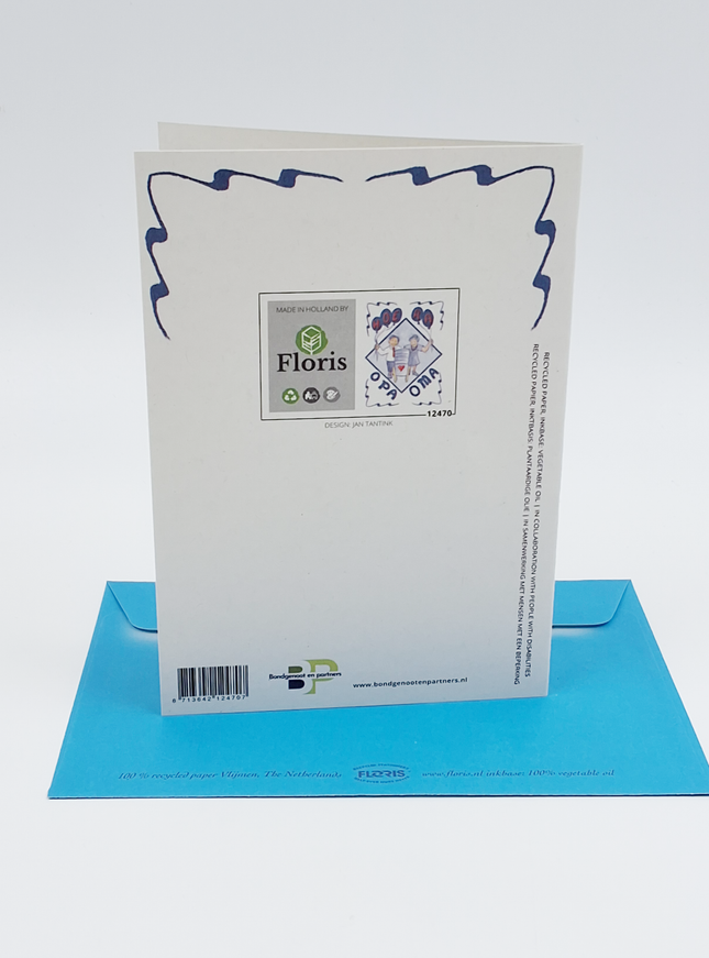 Wenskaart hoera opa oma (F12470)