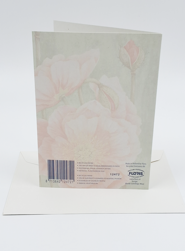 Wenskaart papaver Muriël (F12472)