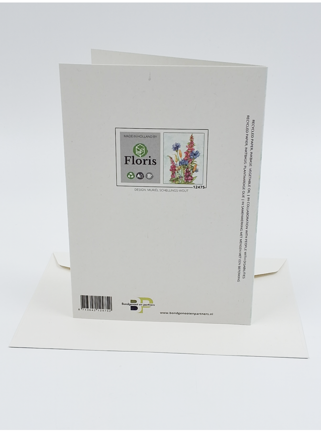 Greeting card cornflower delphinium (F12475)