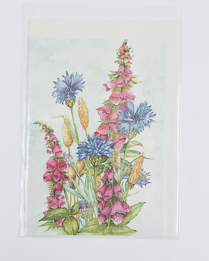 Greeting card cornflower delphinium (F12475)