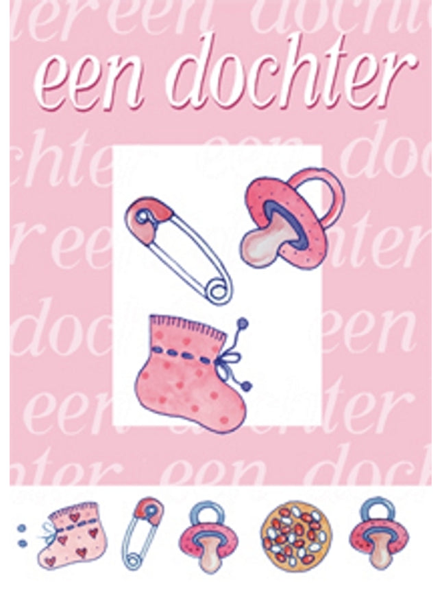 Wenskaart geboorte een dochter (F12482)