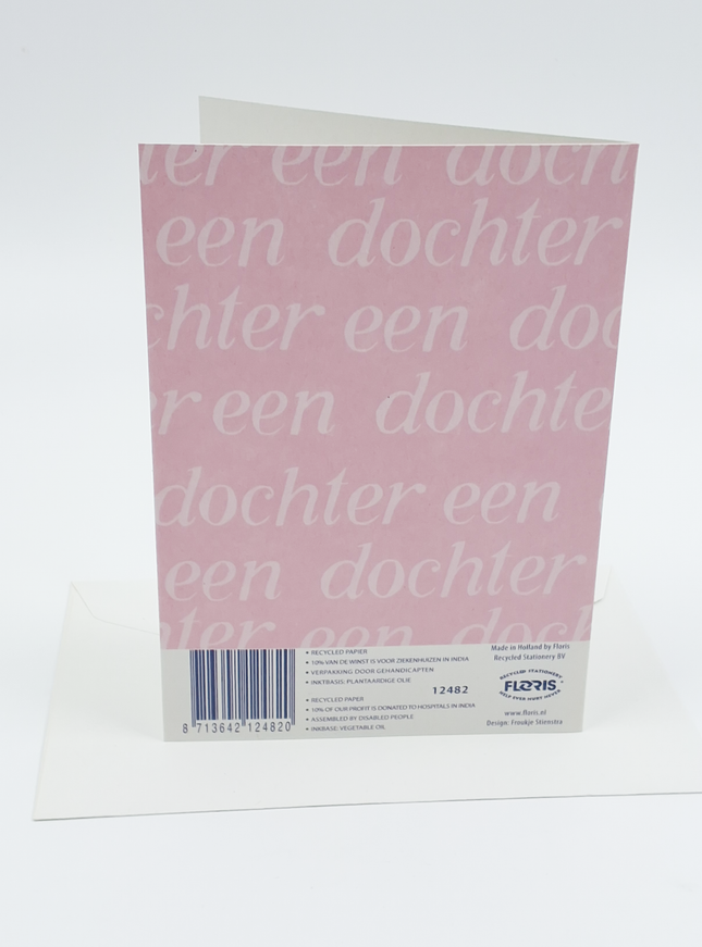 Wenskaart geboorte een dochter (F12482)