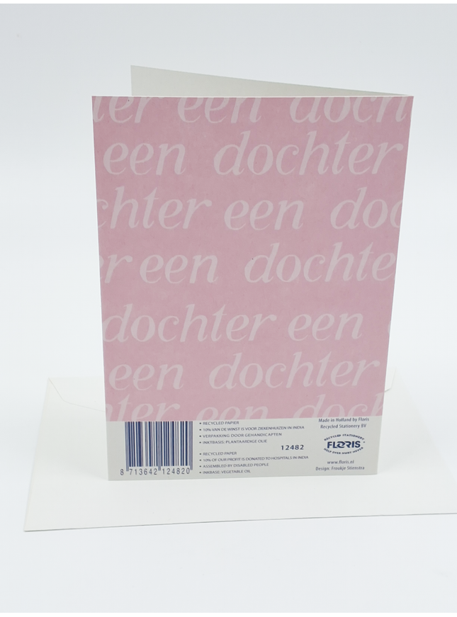 Wenskaart geboorte een dochter (F12482)