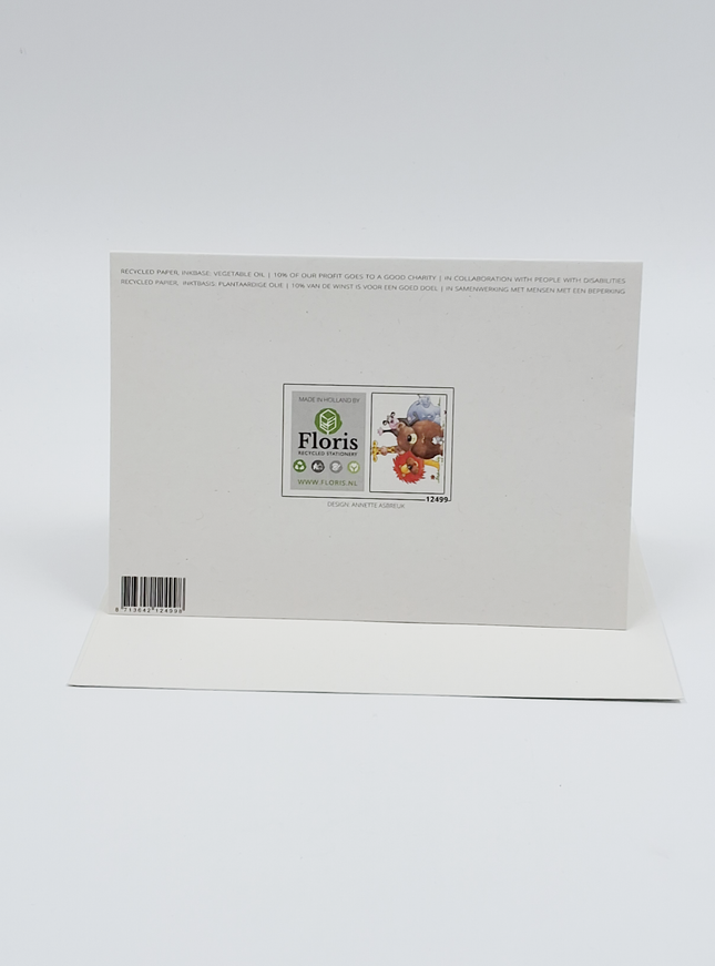 Wenskaart jungle dieren (F12499)