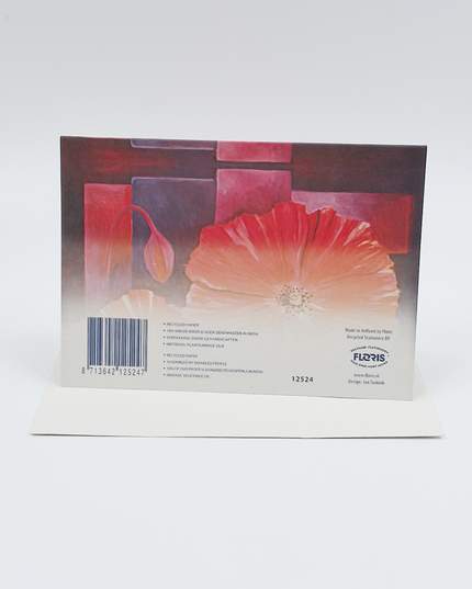 Greeting card two poppies Jan (F12524)