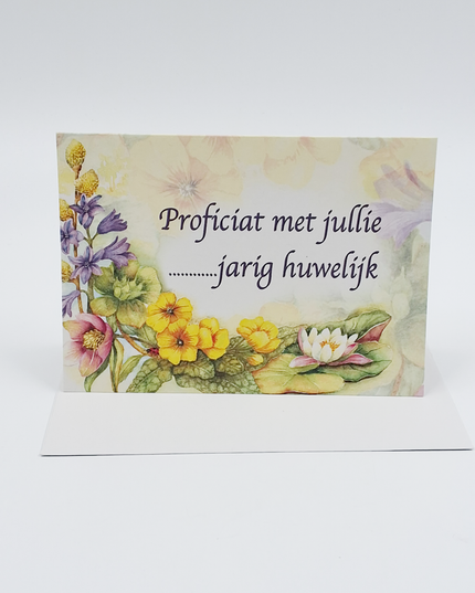 Greeting card flowers, congratulations on your … wedding anniversary (F12529)