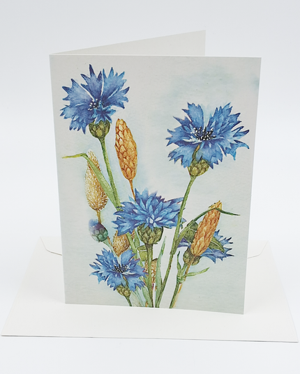Greeting card cornflower Muriël (F12532)
