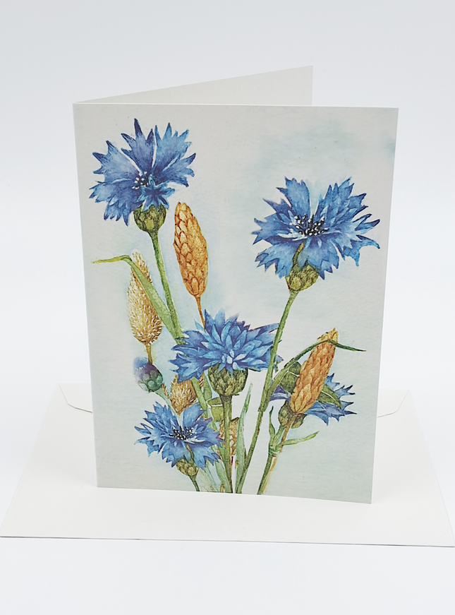 Wenskaart korenbloem Muriël (F12532)