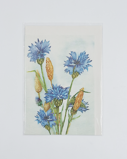 Greeting card cornflower Muriël (F12532)