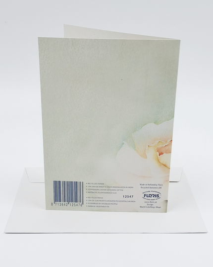 Wenskaart rozen fles (F12547)