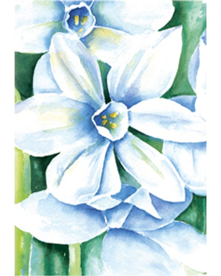 Wenskaart blauwe bloem Annette (F12565)