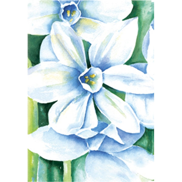 Wenskaart blauwe bloem Annette (F12565)